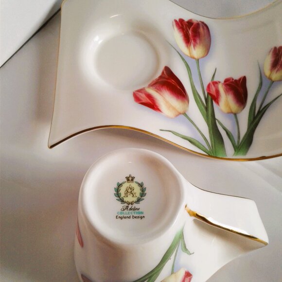 Vintage Adeline Porcelain Cup, Saucer ,- England - Picture 4 of 7